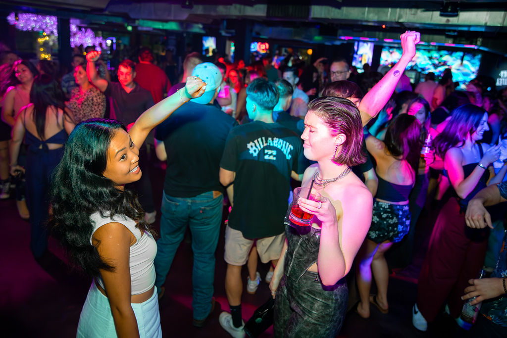 pictures of people at Amsterdam Lounge, Dirty Little Roddy's, StrangeLove, and Karma