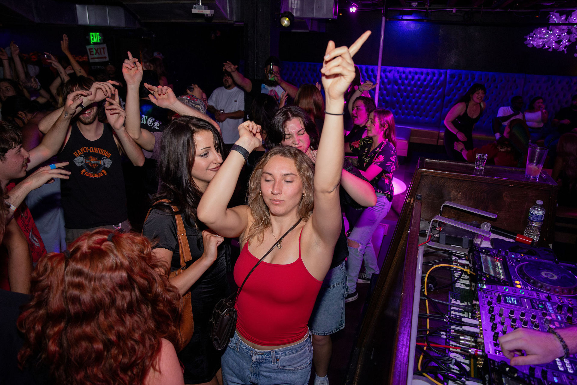 pictures of people at Amsterdam Lounge, Dirty Little Roddy's, StrangeLove, and Karma