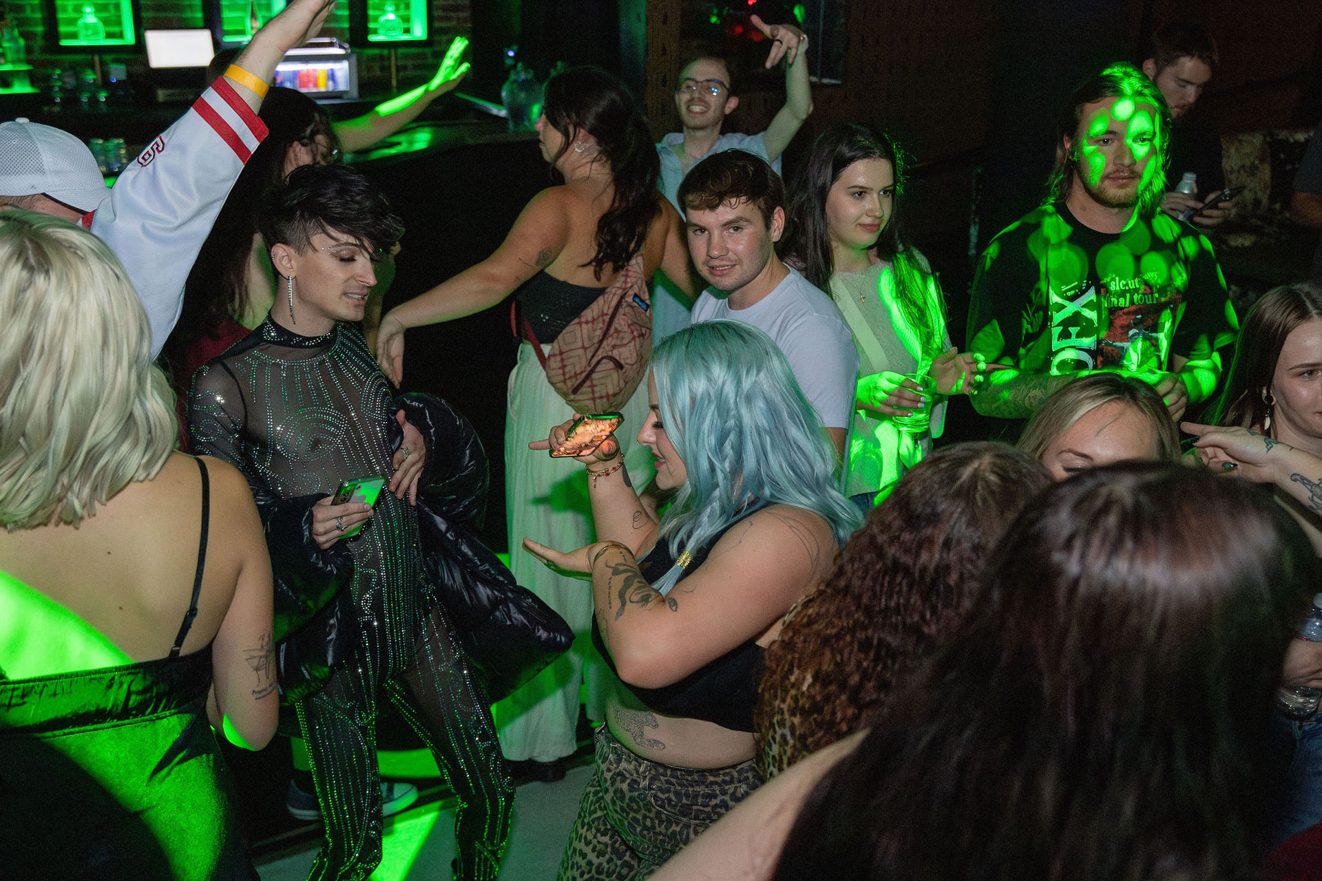 pictures of people at Amsterdam Lounge, Dirty Little Roddy's, StrangeLove, and Karma