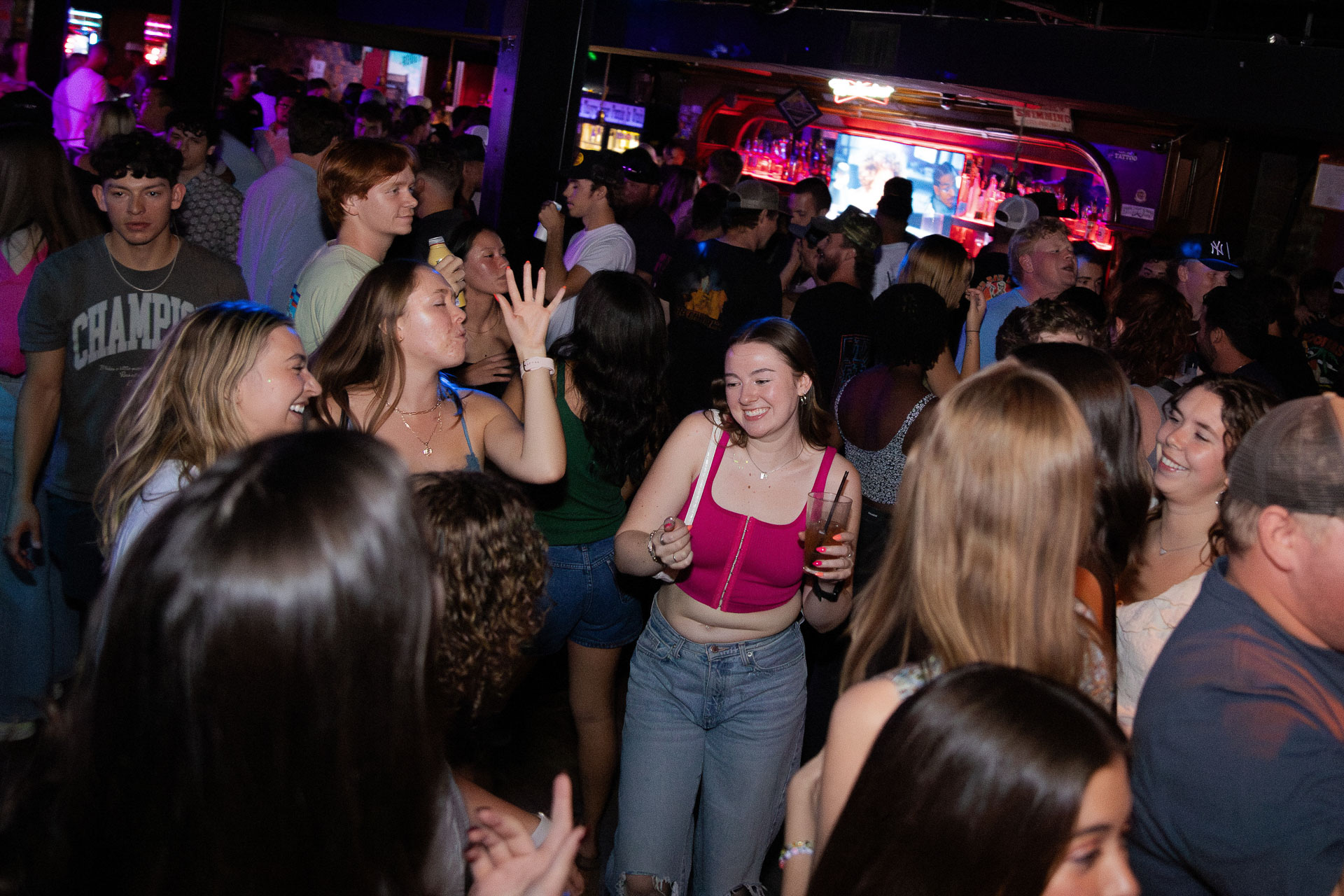 pictures of people at Amsterdam Lounge, Dirty Little Roddy's, StrangeLove, and Karma