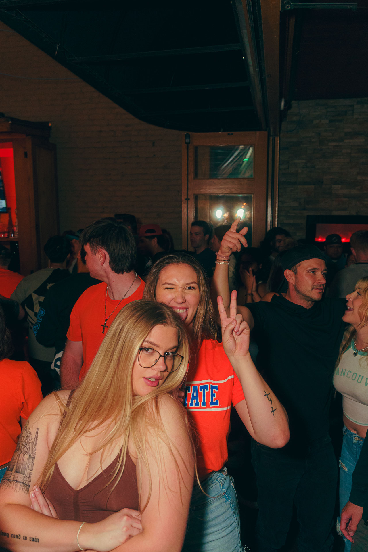 pictures of people at Amsterdam Lounge, Dirty Little Roddy's, StrangeLove, and Karma