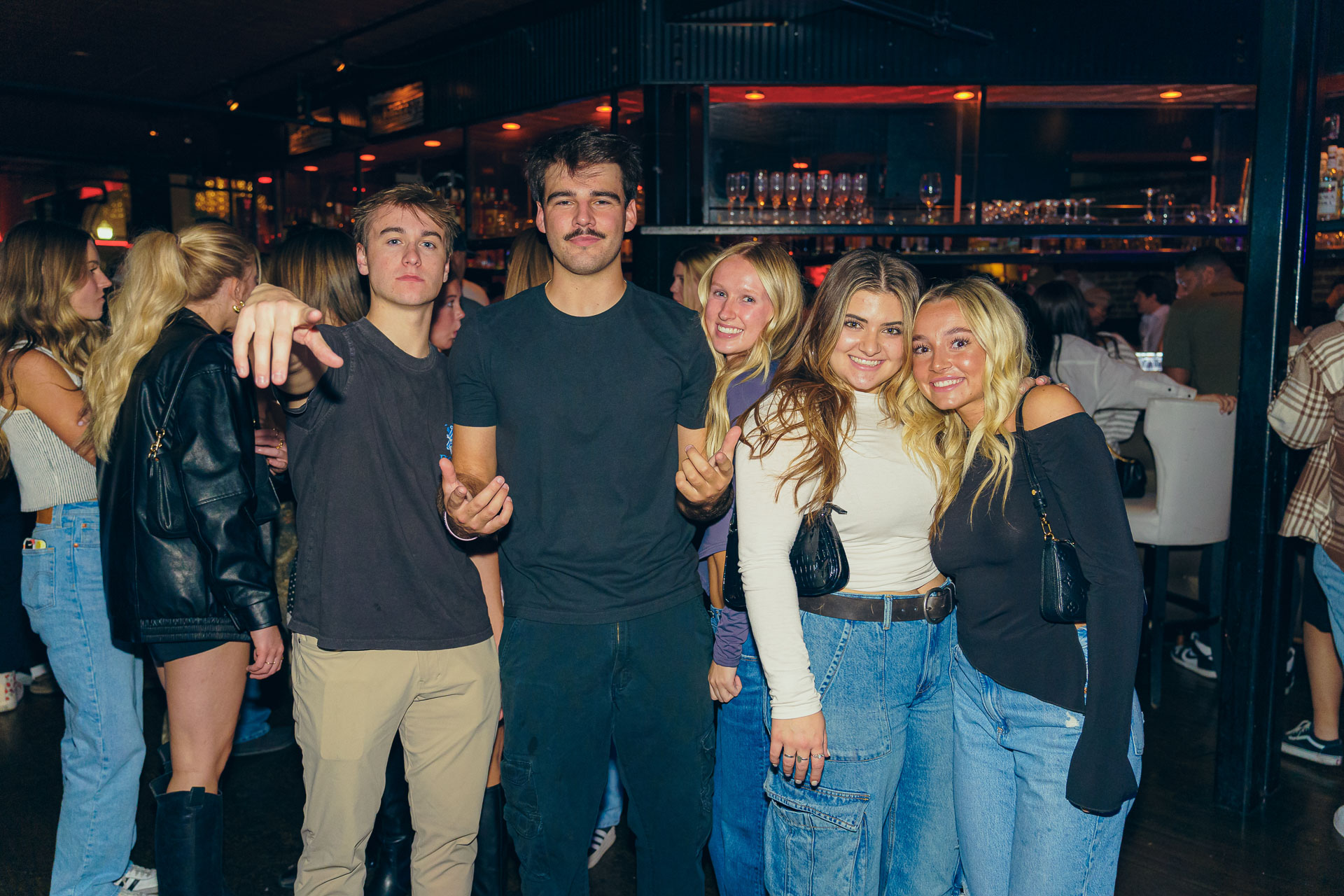 pictures of people at Amsterdam Lounge, Dirty Little Roddy's, StrangeLove, and Karma