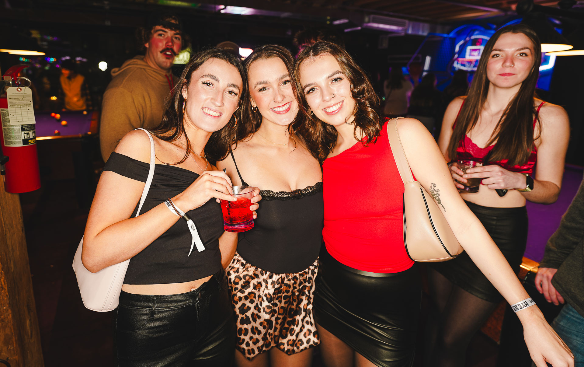 pictures of people at Amsterdam Lounge, Dirty Little Roddy's, StrangeLove, and Karma